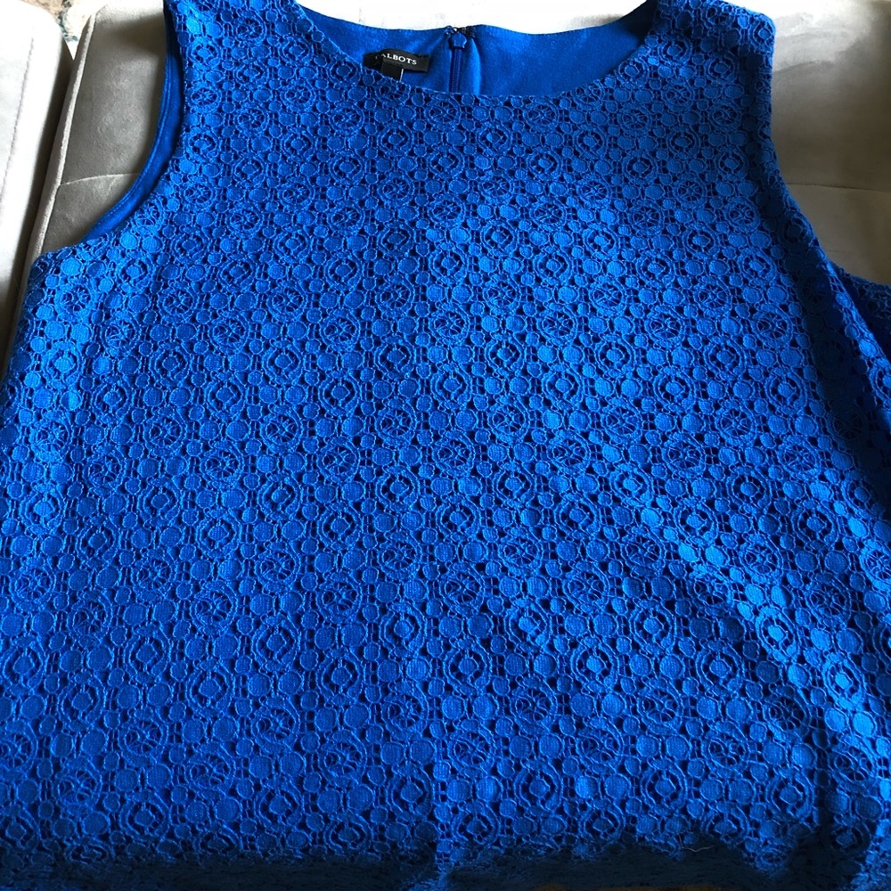 Cobalt lace top